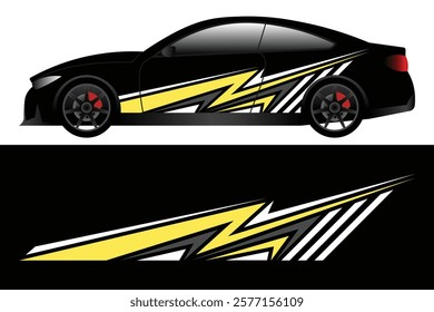 Sport decal stripes. Speed lines, Sports stripes, racing tuning strips and car sticker vector set. Vector illustration