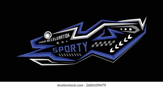 Sport decal stripes speed lines racing tuning wrap sticker graphic