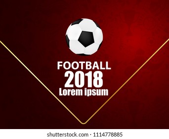 sport design concept football 2018 pattern with modern background
