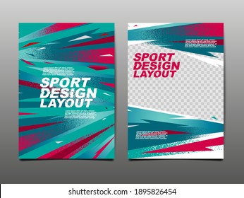 Sport Design Layout ,template Background, Dynamic Poster, Brush Speed Banner, Vector Illustration.