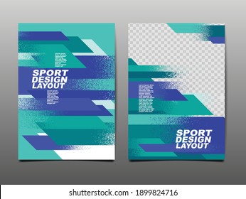 Sport Design Layout ,template Design, Sport Background, Dynamic Poster, Brush Speed Banner, Vector Illustration.