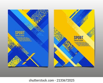 Sport Design Layout ,template Design, Sport Background, color flag Ukraine