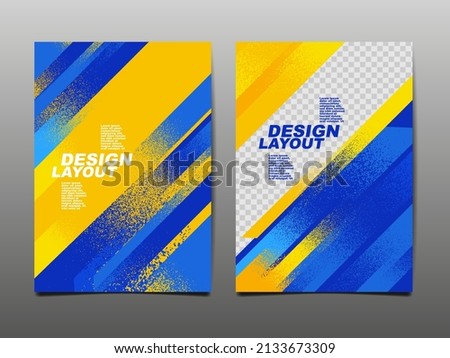 Sport Design Layout ,template Design, Sport Background, color flag Ukraine