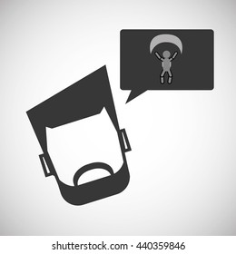 Sport design. man icon. Flat illustration, vector graphic