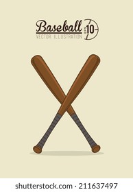 Sport design over beige background, vector illustration