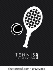 Sport  design over black background, vector illustration