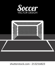 Sport design over black background, vector illustration