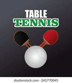 Sport design over black background, vector illustration.