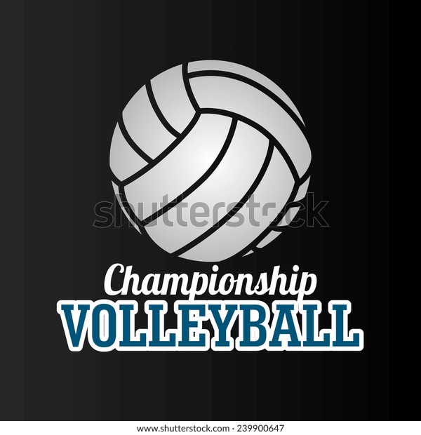 Sport Design Over Black Background Vector Stock Vector (Royalty Free ...