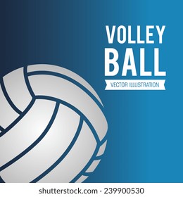 Sport design over blue background, vector illustration.