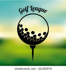 Sport design over blur background, vector illustration