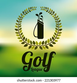 Sport design over blur background, vector illustration