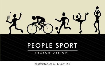 Sportdesign auf grauem Hintergrund Vektorillustration  