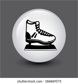 Sport design over gray background, vector illustration