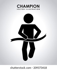 sport design over gray background vector illustration