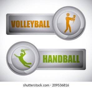 sport design over gray background vector illustration