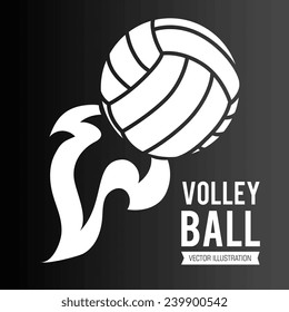 Sport design over gray background, vector illustration.