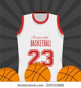 Sport design over gray background, vector illustration.