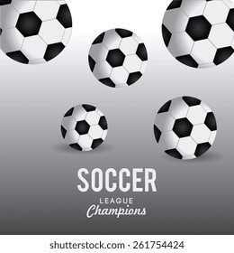 Sport design over gray background, vector illustration.