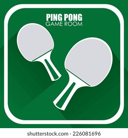 Sport  design over green background, vector illustration