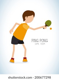 Sport design over white background, vector illustration