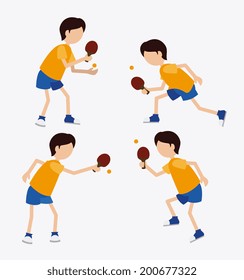 Sport design over white background, vector illustration