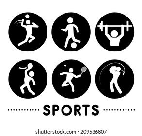 sport design over white  background vector illustration