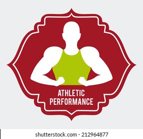 sport design over white background vector illustration