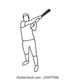 Sport design over white background, vector illustration