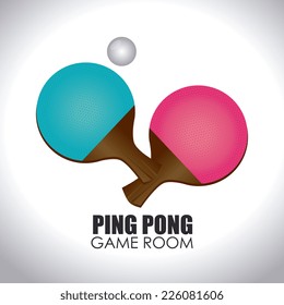 Sport  design over white background, vector illustration