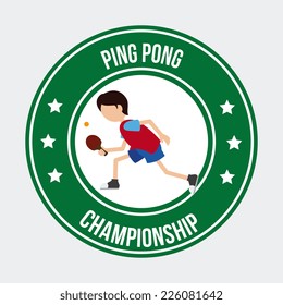 Sport  design over white background, vector illustration