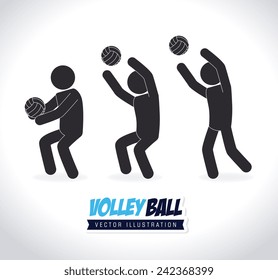 Sport design over white background, vector illustration.