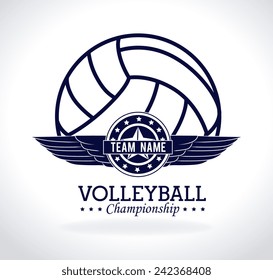 Sport design over white background, vector illustration.