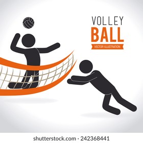 Sport design over white background, vector illustration.
