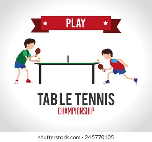Sport design over white background, vector illustration.