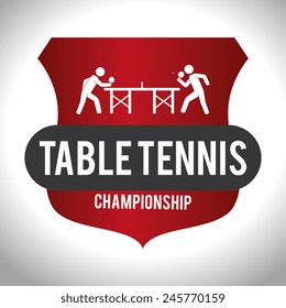 Sport design over white background, vector illustration.