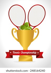 Sport design over white background, vector illustration.