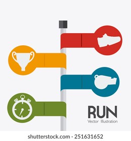 Sport design over white background ,vector illustration.