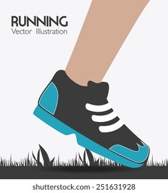 Sport design over white background ,vector illustration.