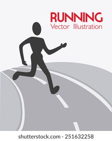 Sport design over white background ,vector illustration.