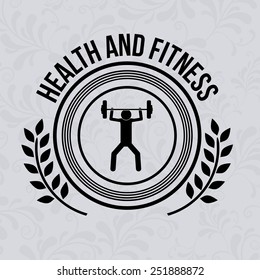 Sport design over white background, vector illustration.