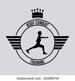 Sport design over white background, vector illustration.