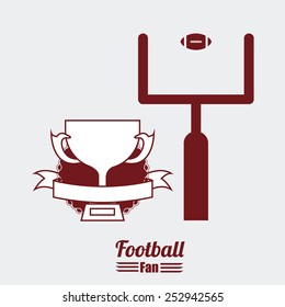Sport design over white background, vector illustration.