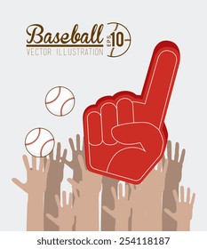Sport design over white background, vector illustration.