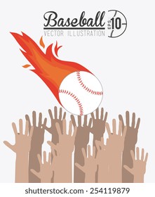 Sport design over white background, vector illustration.