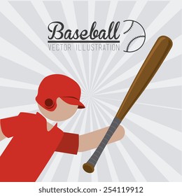 Sport design over white background, vector illustration.