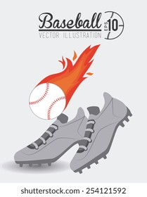 Sport design over white background, vector illustration.