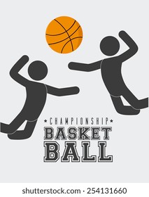 Sport design over white background, vector illustration.