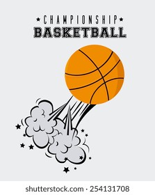 Sport design over white background, vector illustration.