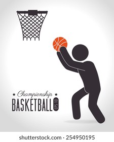 Sport design over white background, vector illustration.